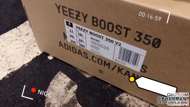 Yeezy 350 V2灰橙3.0半透明开箱测评 Yeezy 350 V2 True(图1)