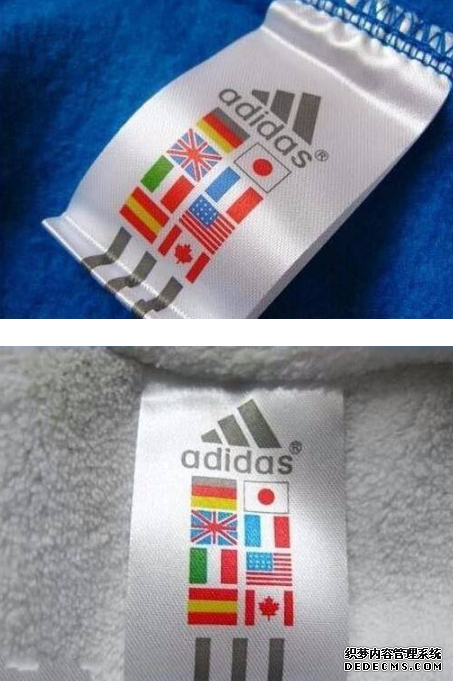 Adidas服装如何分别真假 阿迪达斯服装鉴定三要素(图4)