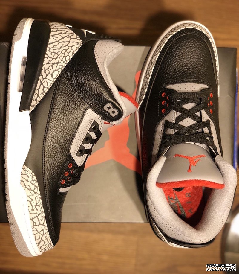 AJ3黑水泥真假对比 AJ3黑水泥2018复刻版鉴定方法(图3)