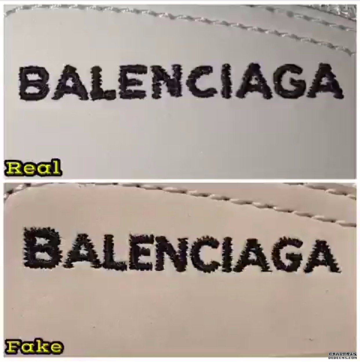 巴黎世家老爹鞋真假对比 Balenciaga Triple-S鉴定方法(图2)