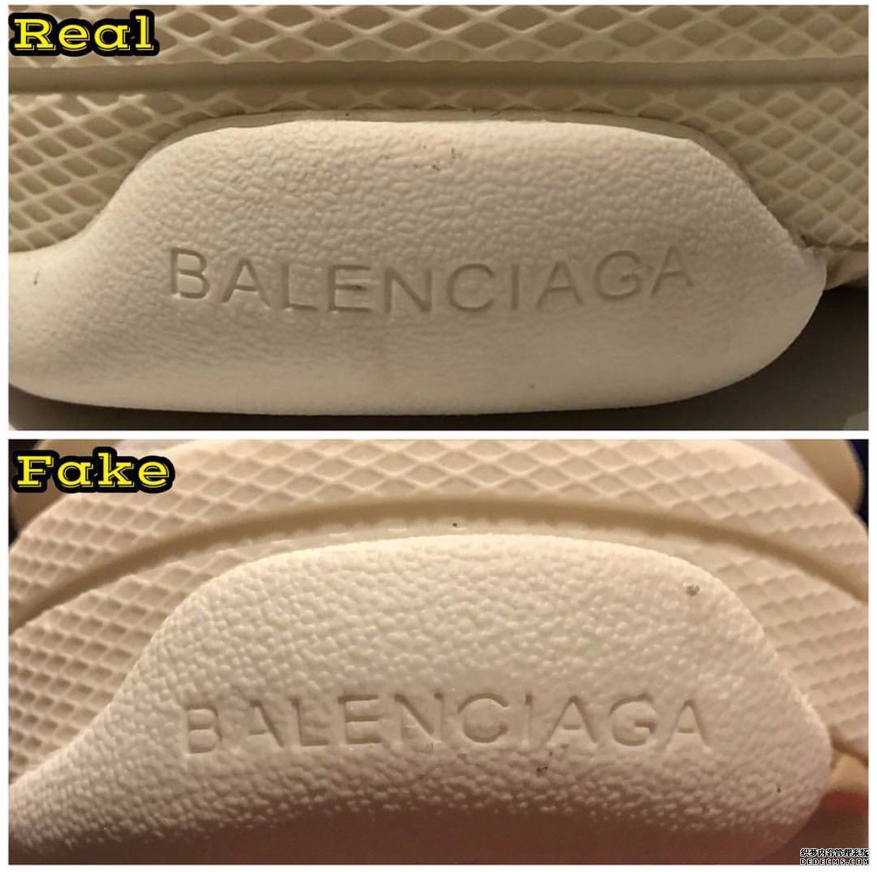 巴黎世家老爹鞋真假对比 Balenciaga Triple-S鉴定方法(图8)